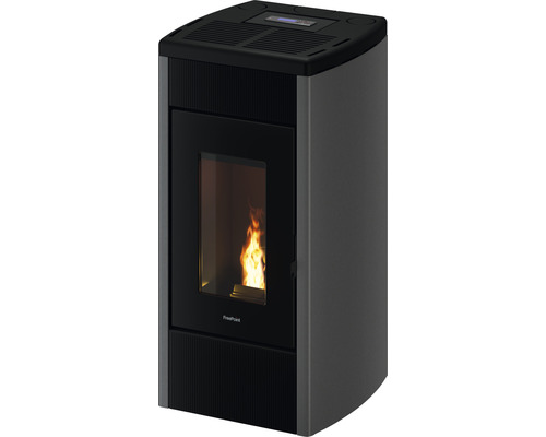 Pelletofen FreePoint Duke Stahl titanium 14 kW