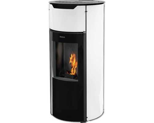 Pelletofen Aduro P1.4 Stahl schwarz/weiss 8 kW Steuerung über Display oder per Smartphone über WLAN