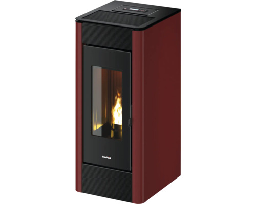 Pelletofen FreePoint Indaco Stahl bordeaux 12 kW