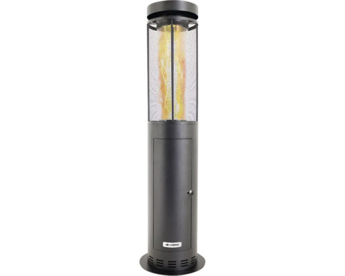 Pellet-Terrassenheizer Sonnenkönig Pero Stahl schwarz 4,9 kW