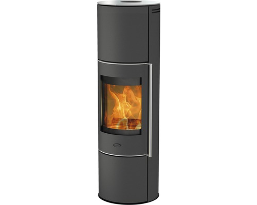 Kaminofen Fireplace Perondi RLU Stahl schwarz 6,4 kW mit Glasabdeckung