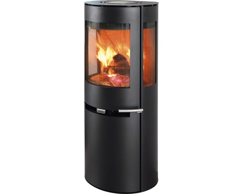 Kaminofen Aduro 9-5 Stahl schwarz 8 kW mit Holzfach