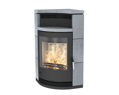 Kaminofen Fireplace Lyon Speckstein 8,8 kW mit Wärmefach