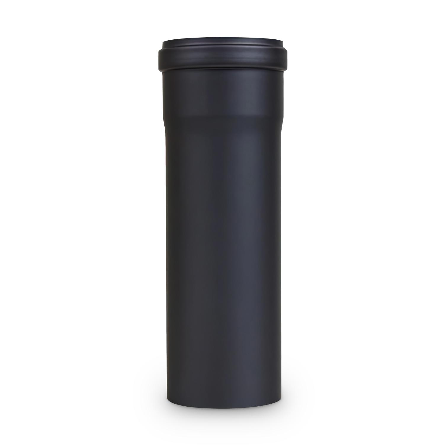 Pelletofenrohr DN 80 mm Länge 250 mm schwarz 1,2 mm Stahl