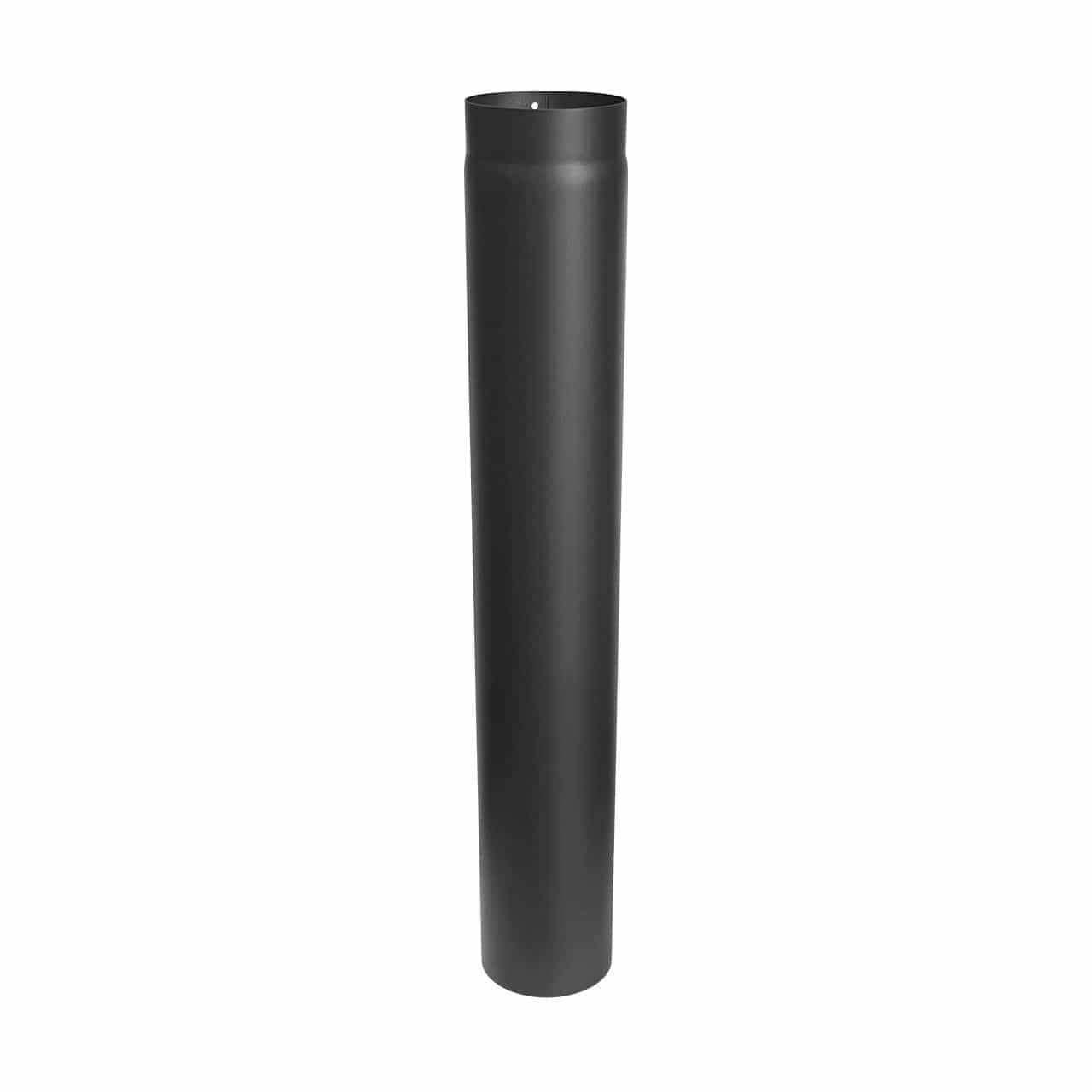 Ofenrohr DN 130 mm Länge 1000 mm schwarz