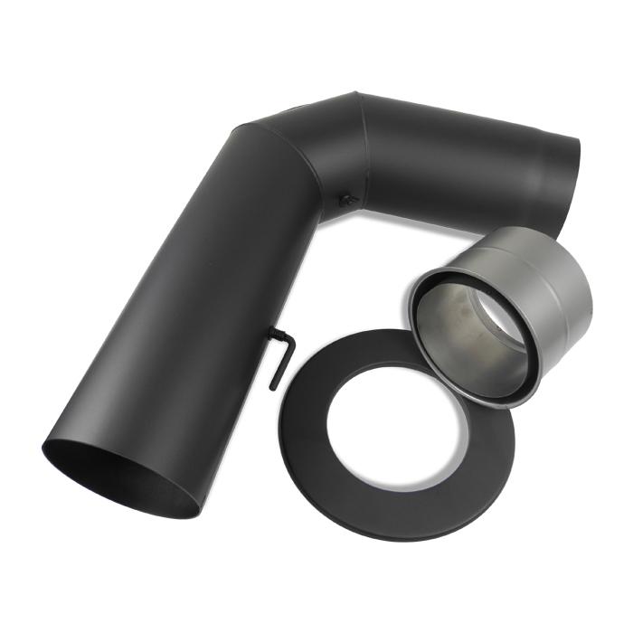 Ofenrohr Set DN 150 mm schwarz