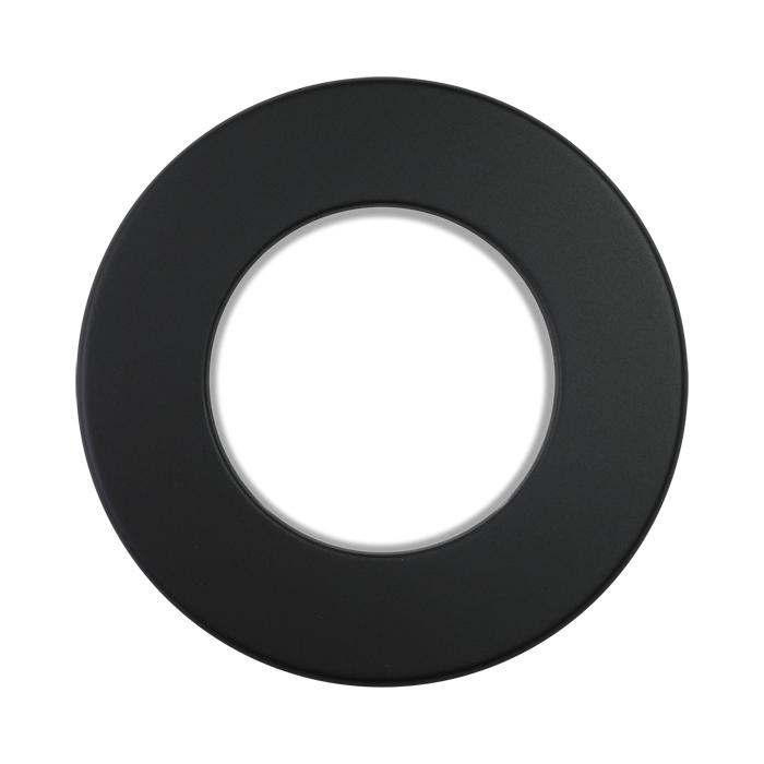 Ofenrohr Rosette DN 120 mm schwarz