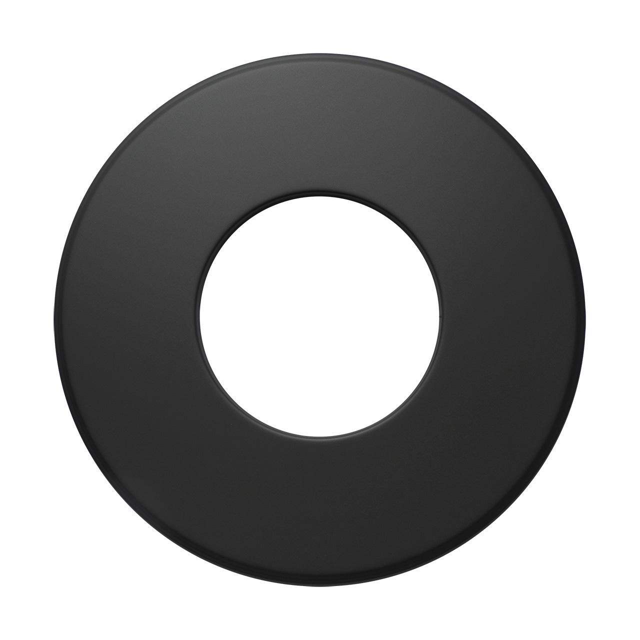 Ofenrohr Rosette DN 150 mm Rand 9 cm schwarz
